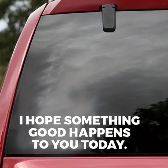 Vinyl Die Cut Sticker Decal Quote Exterior Car Window Positive Spread Joy 9x2.5” - Picture 1 of 9